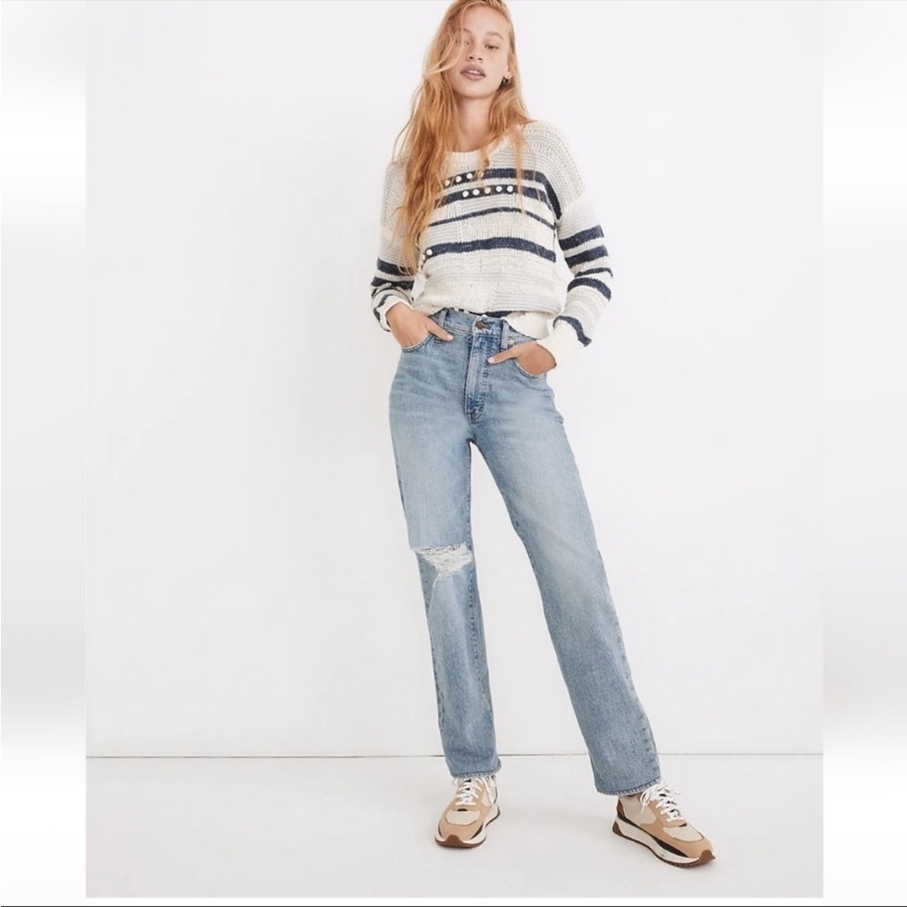 Madewell The Perfect Vintage Straight Jean in Reinhart Wash Size 30